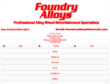 Tablet Screenshot of foundryalloys.com